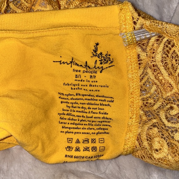 Free People Yellow Lace Bandeau - Picture 3 of 4